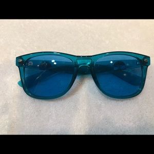 Rainbow OPTX Translucent Aqua Wayfarer sunglasses